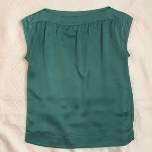Talbots aqua blouse